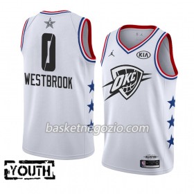 Canotte Bambino Oklahoma City Thunder Russell Westbrook 0 2019 All-Star Jordan Brand Bianco Swingman